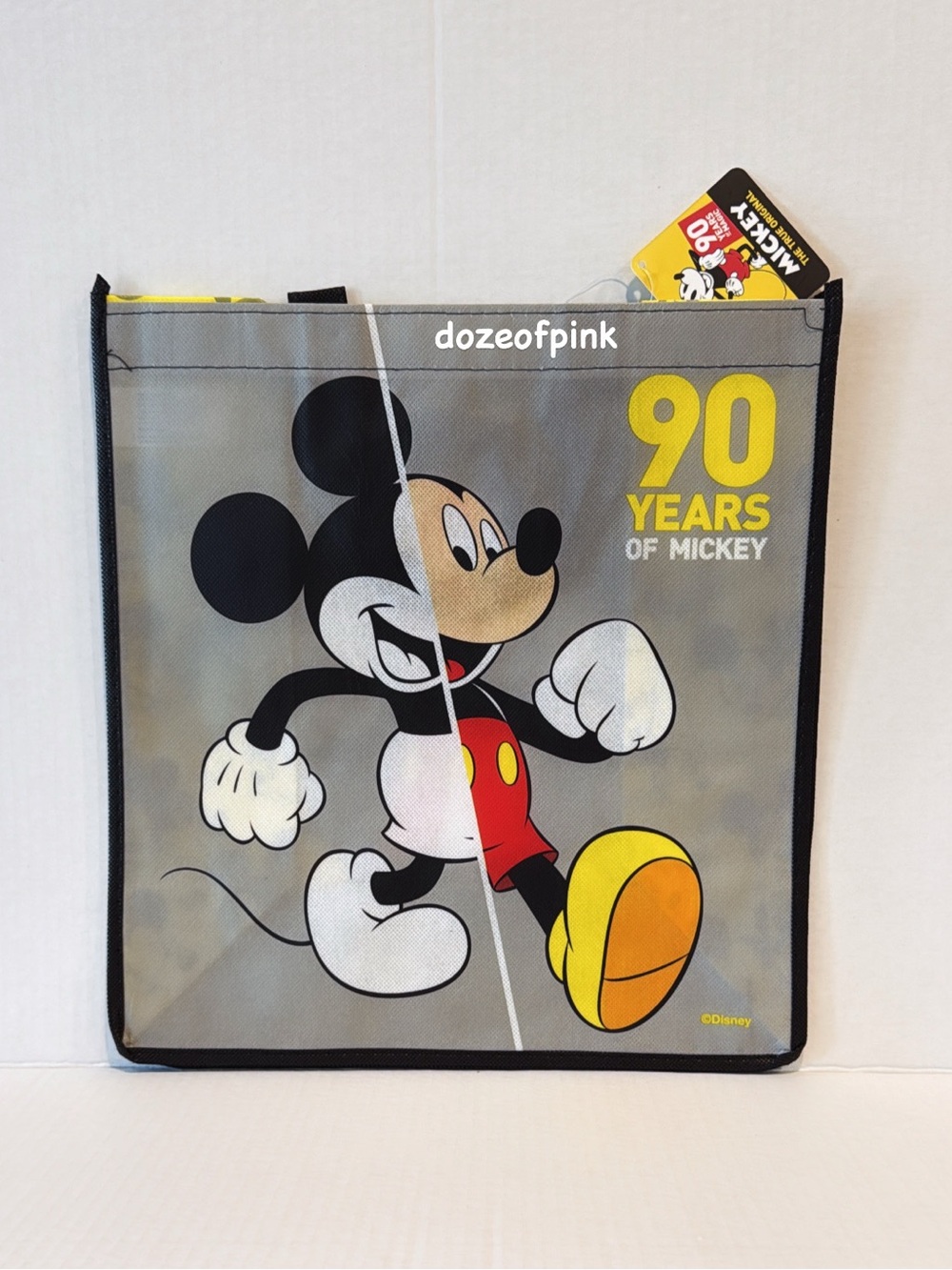 Disney Mickey Mouse 90 Years Reusable Tote Bag